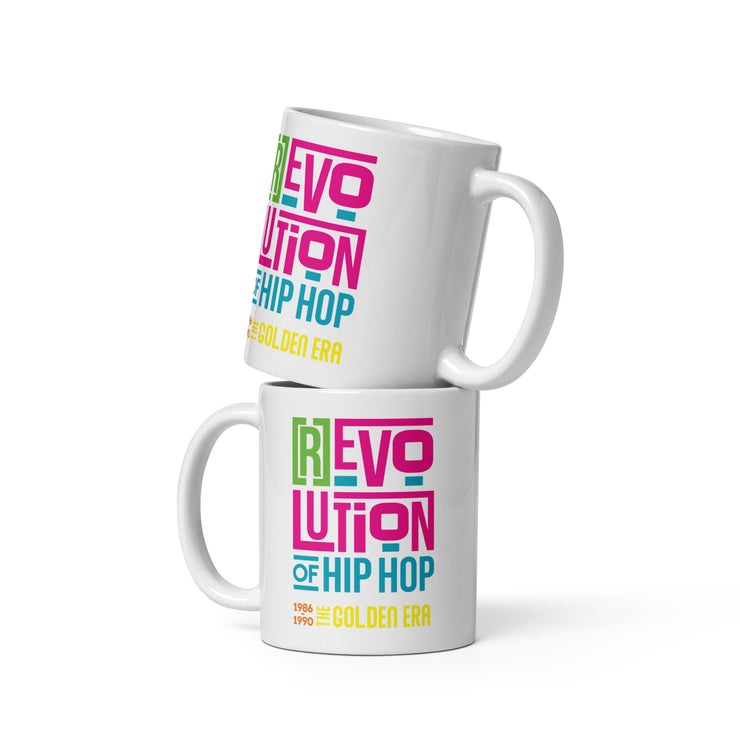 [R]evolution of Hip-Hop - White glossy mug
