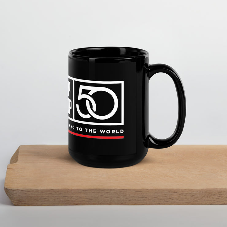 50th Anniversary UHHM - Black Glossy Mug