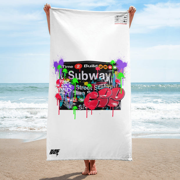 Subway Graffiti Towel