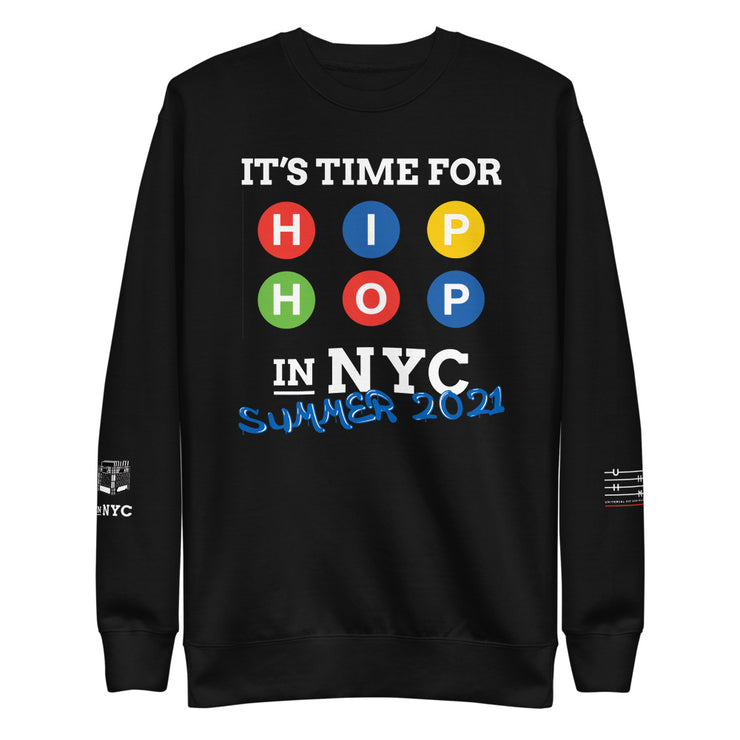 "HIP-HOP NYC SUMMER 2021" (Dark) Unisex Fleece Pullover
