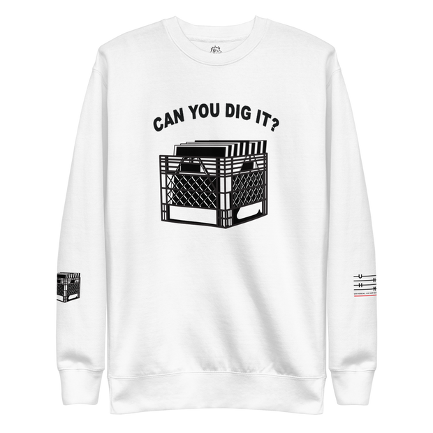 "Can You Dig It" (Light) Unisex Fleece Pullover