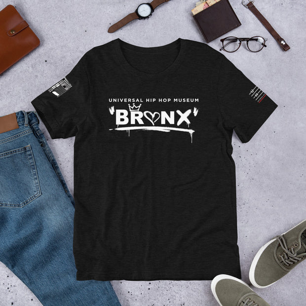 "UHHM BRONX" (Black) Short-Sleeve Unisex T-Shirt