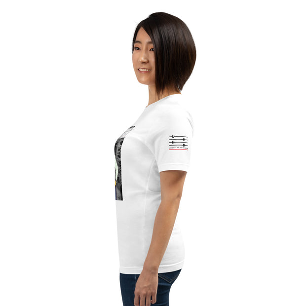 Shorty Luv Short-Sleeve Unisex T-Shirt (White, Athletic Heather)