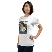 Shorty Luv Short-Sleeve Unisex T-Shirt (White, Athletic Heather)